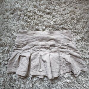 Women's Cream Mini Skirt